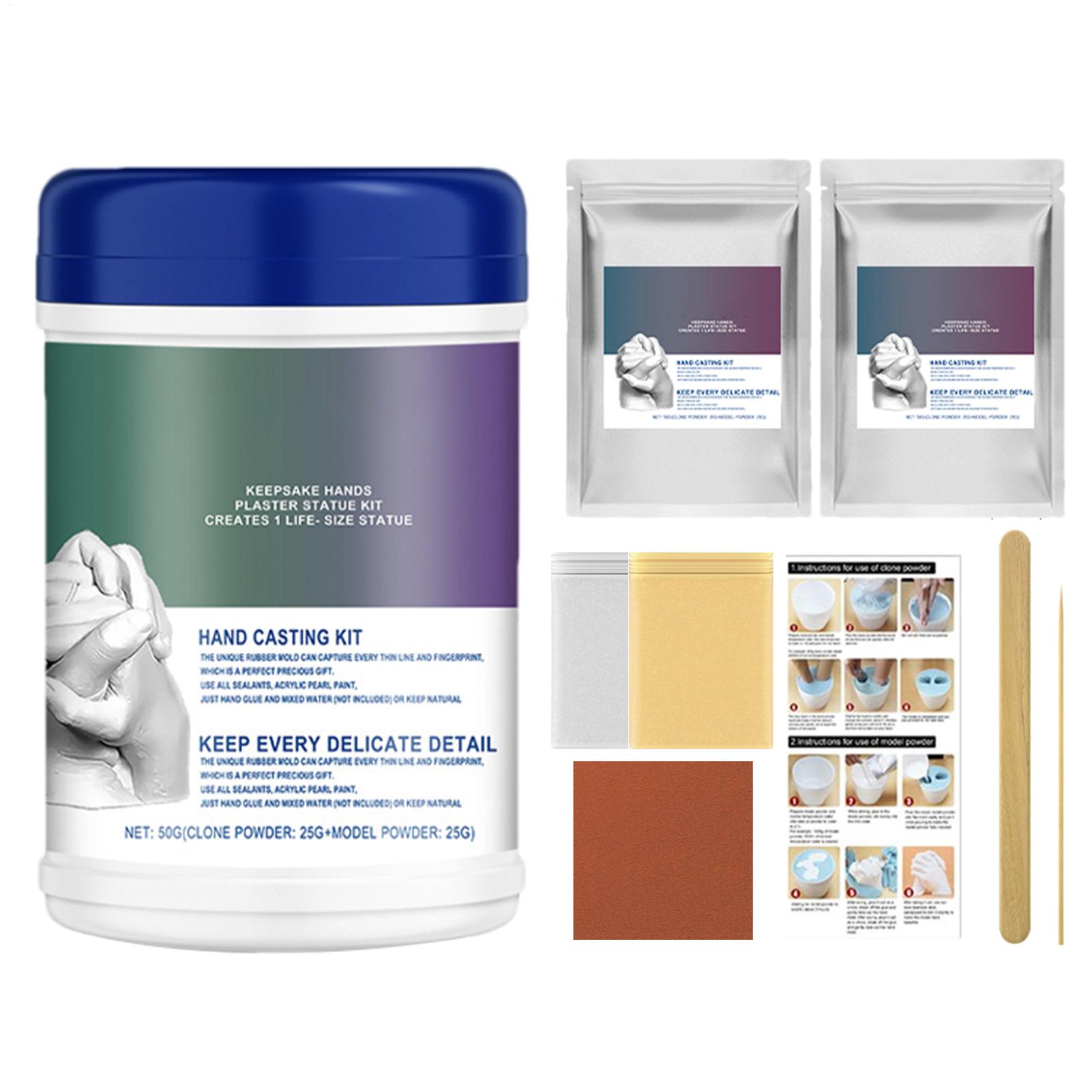 Soap Making Kit For Adults - ชุดทำแบบหล่อมือและเท้าเด็ก ชุดทำแบบหลอมือเด็ก อุปกรณ์ทำสบู่สำหรับเด็ก วัยเตาะแตะ เด็ก ผู้ใหญ่