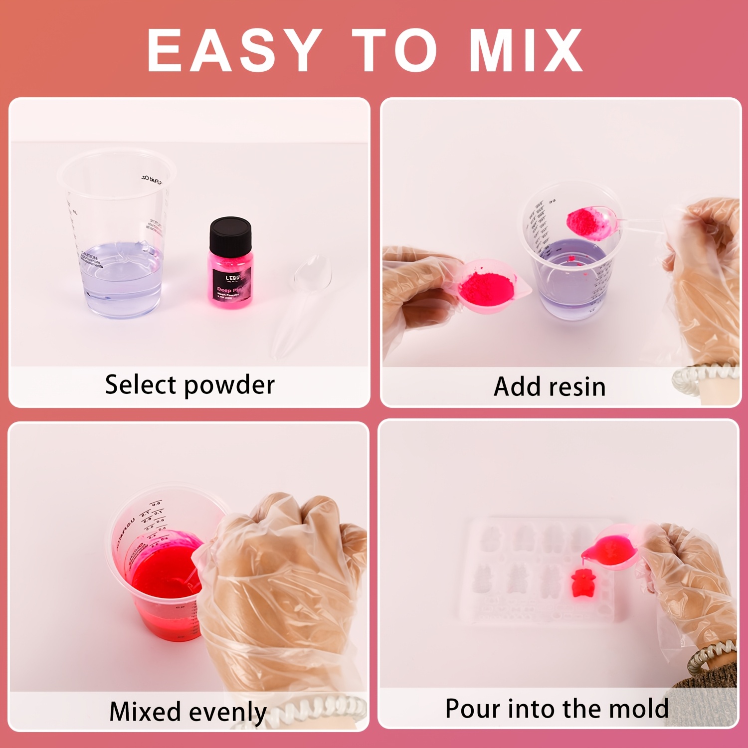 LEQU ผงสีเรซินนีออนเรืองแสง 12 - Soap Making Experiment บทวิจารณ์และราคา