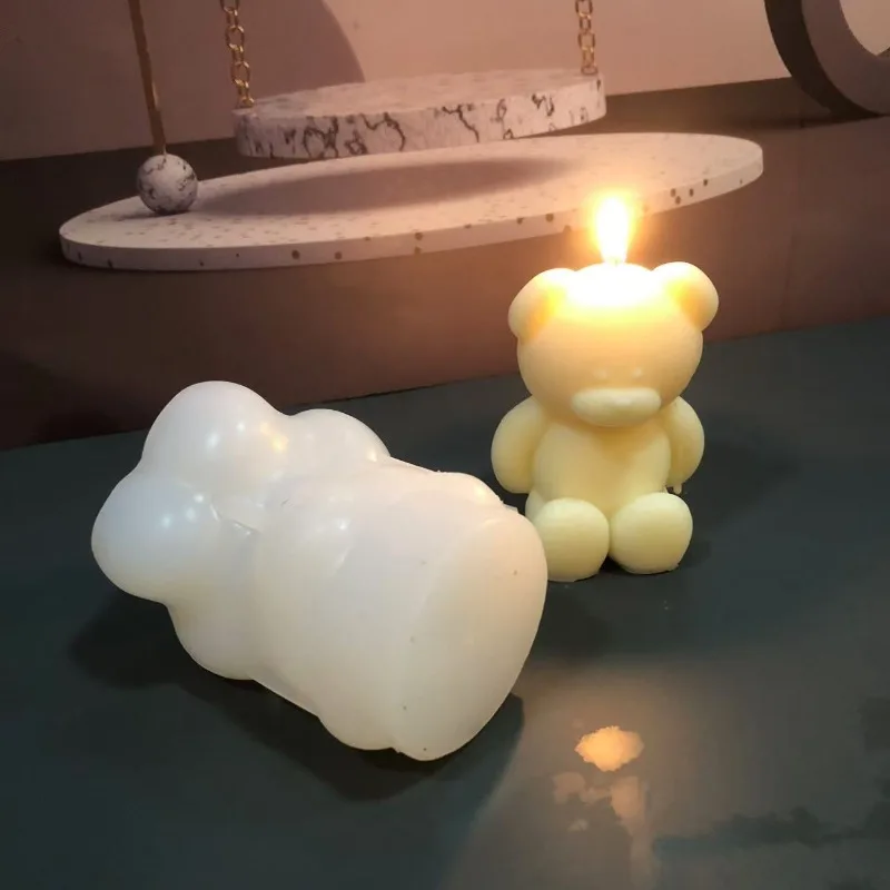 3D หมีซิลิโคนเทียนแม่พิมพ์ DIY - Soap Making Experiment บทวิจารณ์และราคา