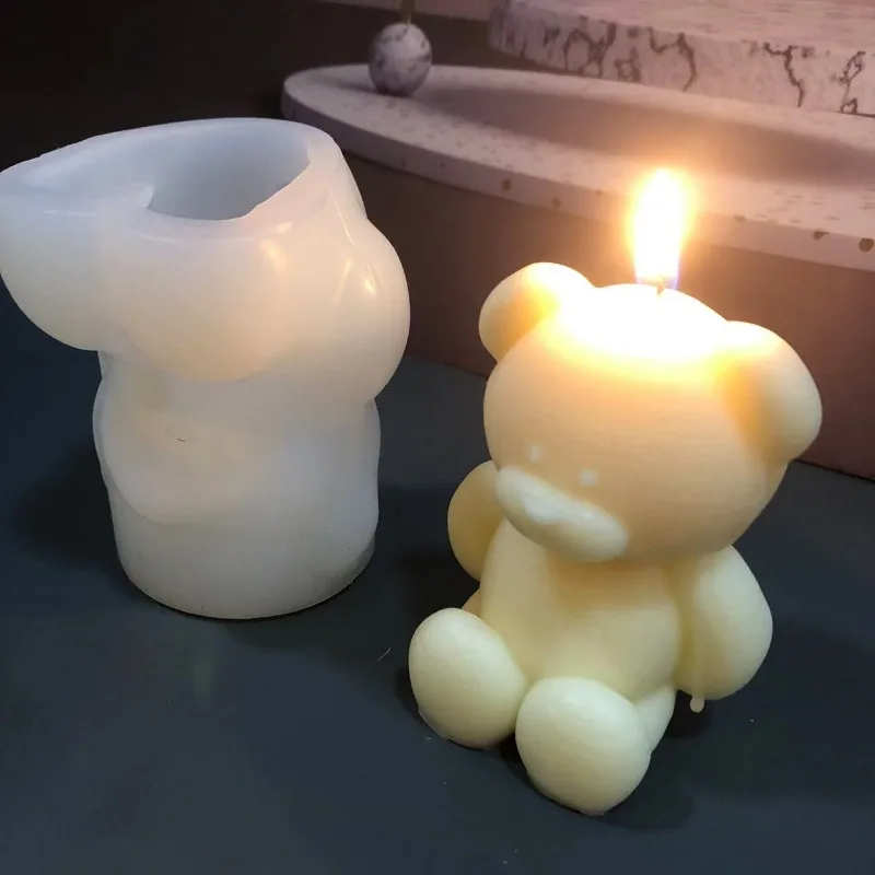 3D หมีซิลิโคนเทียนแม่พิมพ์ DIY - Soap Making Experiment บทวิจารณ์และราคา