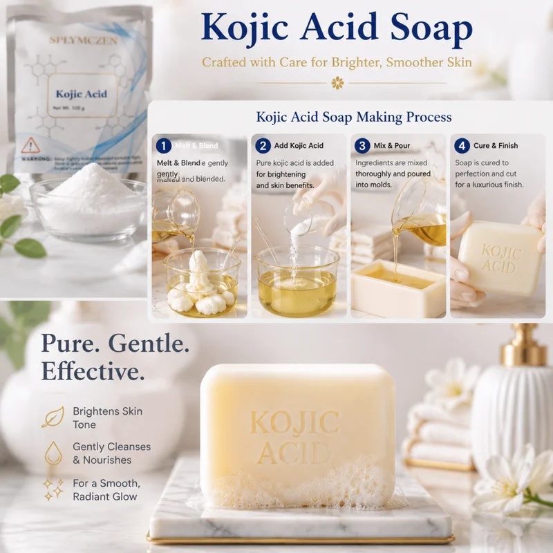 ผงคริสตัลกรดโคจิก SPLYMCZEN สำ - Soap Making Acid บทวิจารณ์และราคา